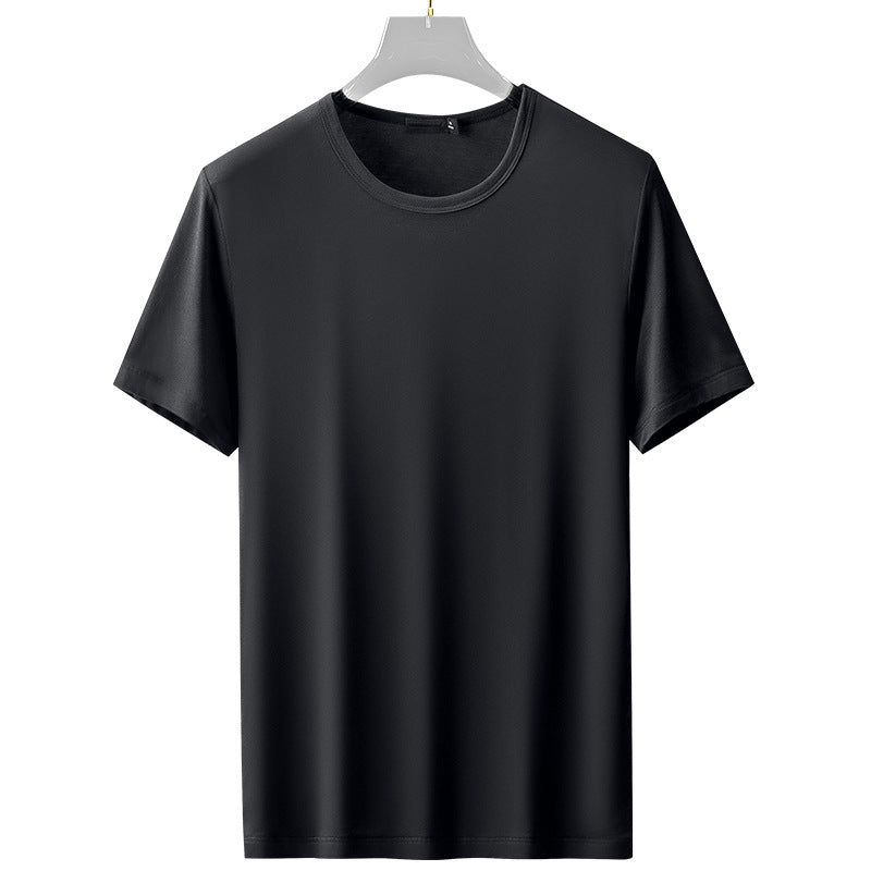 Men’s Casual Solid-Color Crew-Neck T-Shirt
