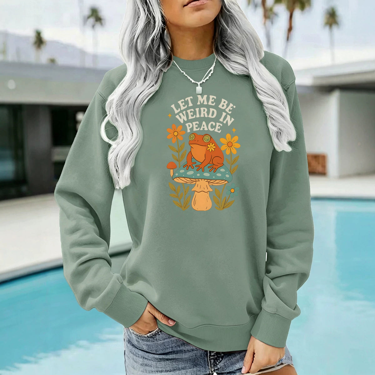 Men’s Frog & Mushroom Graphic Hoodie