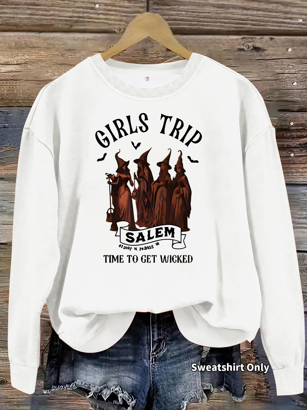 Women’s Printed Long-Sleeve Fleece Hoodie
