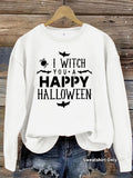 Printed round neck fleece hoodie