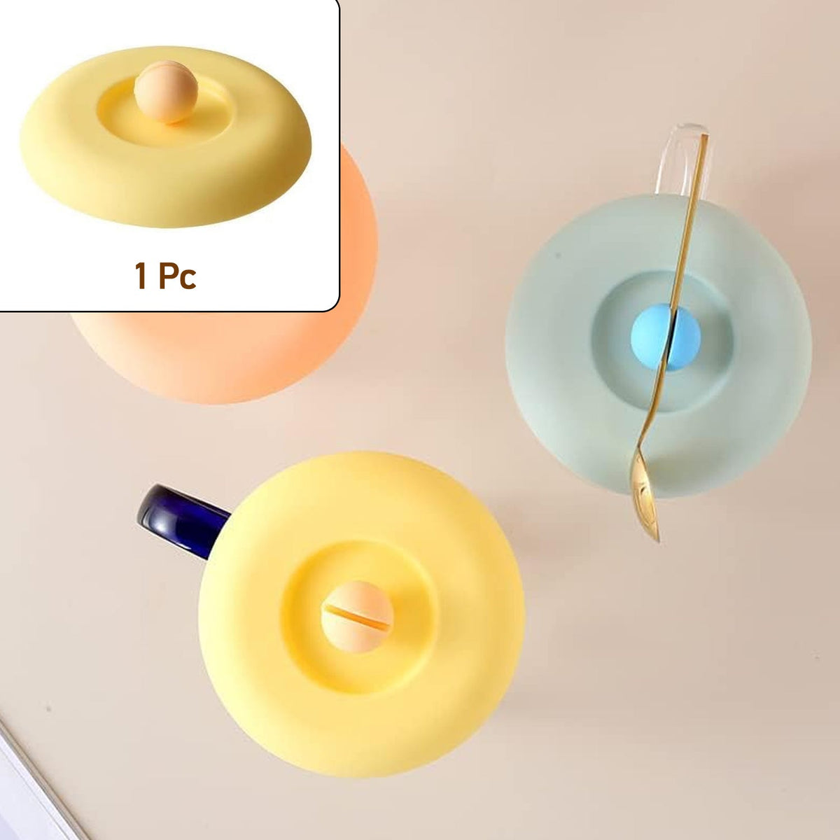 Cup Mug Lid Dust Proof Silicone Rubber Airtight Seal