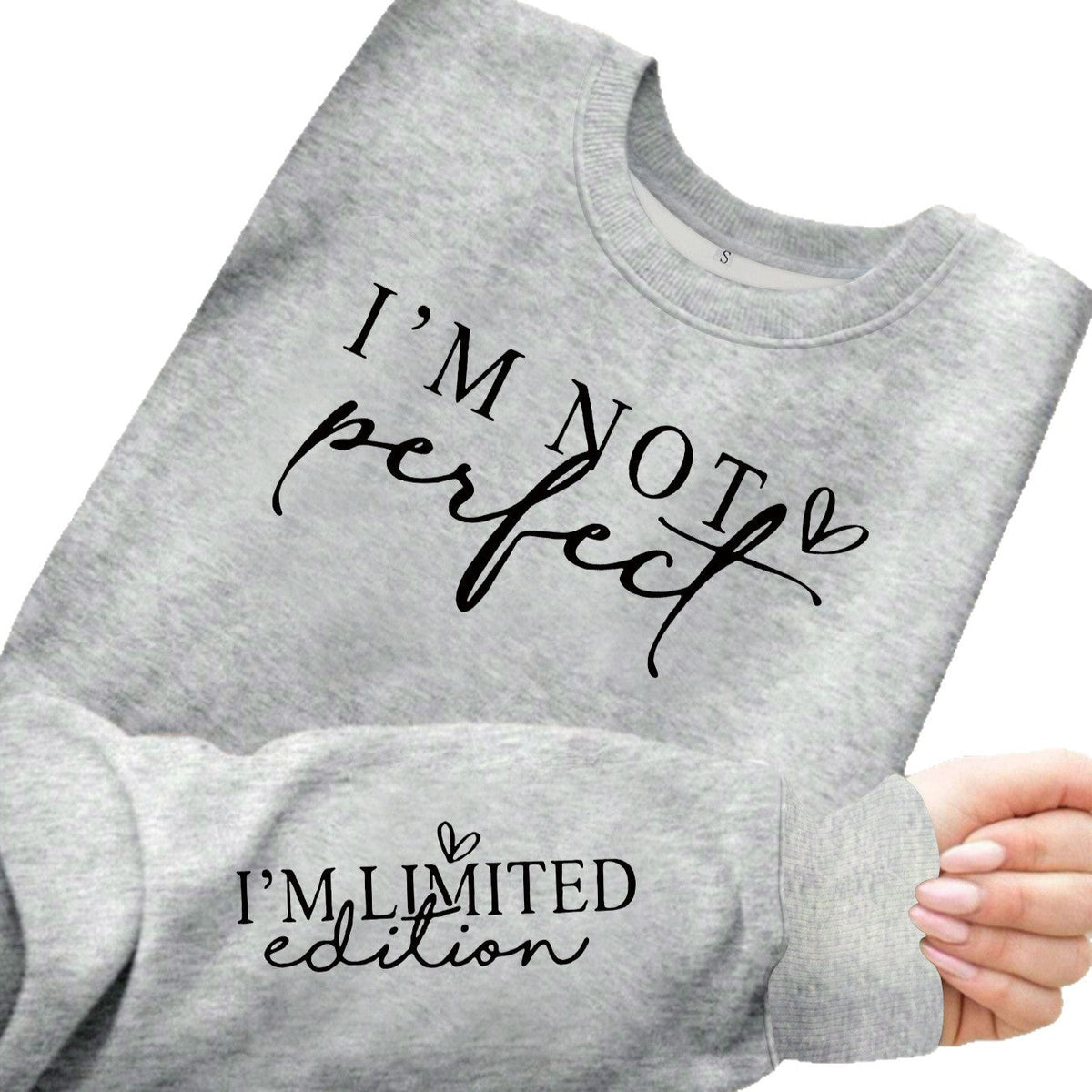 Loose velvet sweatshirt