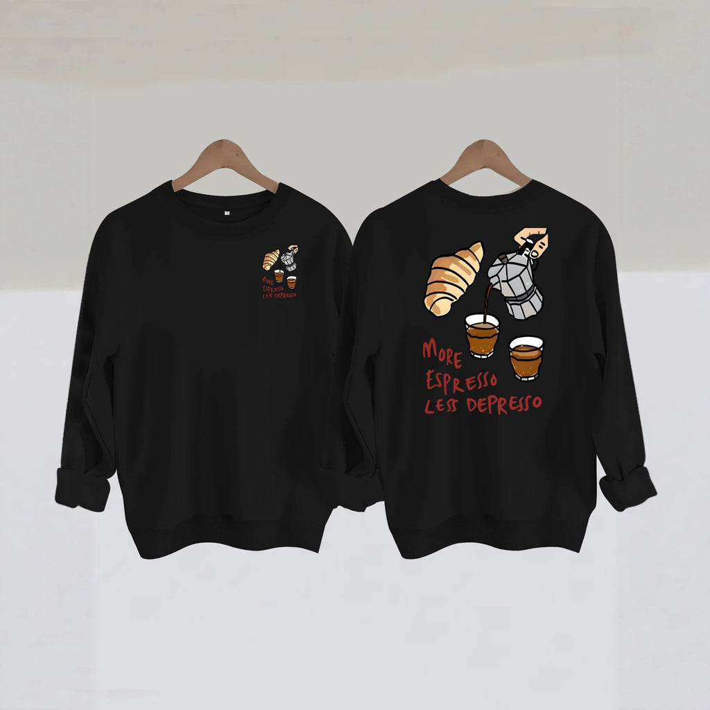 Men’s Coffee & Croissant Graphic Hoodie