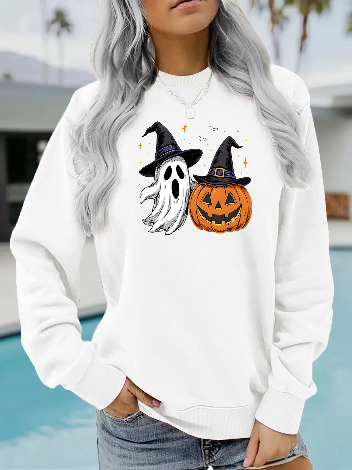 Men’s Ghost & Pumpkin Graphic Hoodie