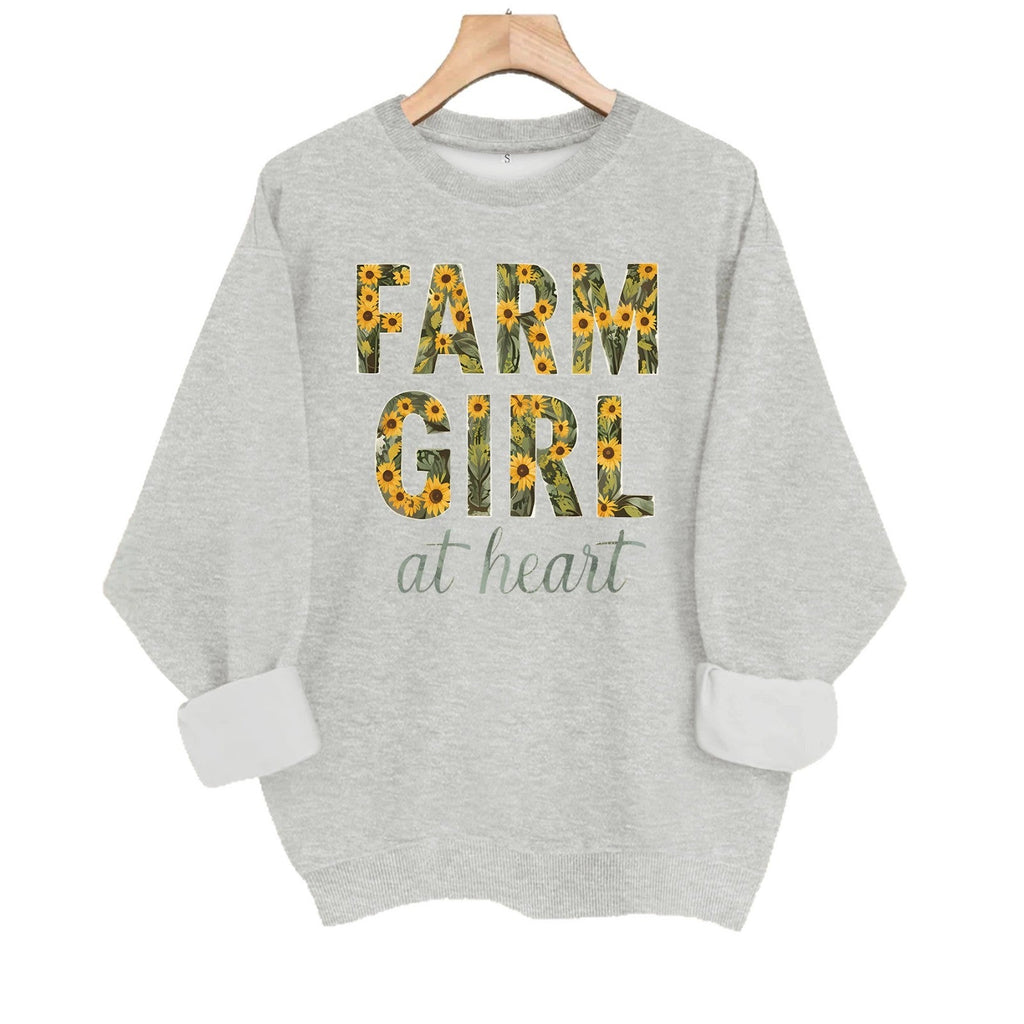 Loose velvet sweatshirt