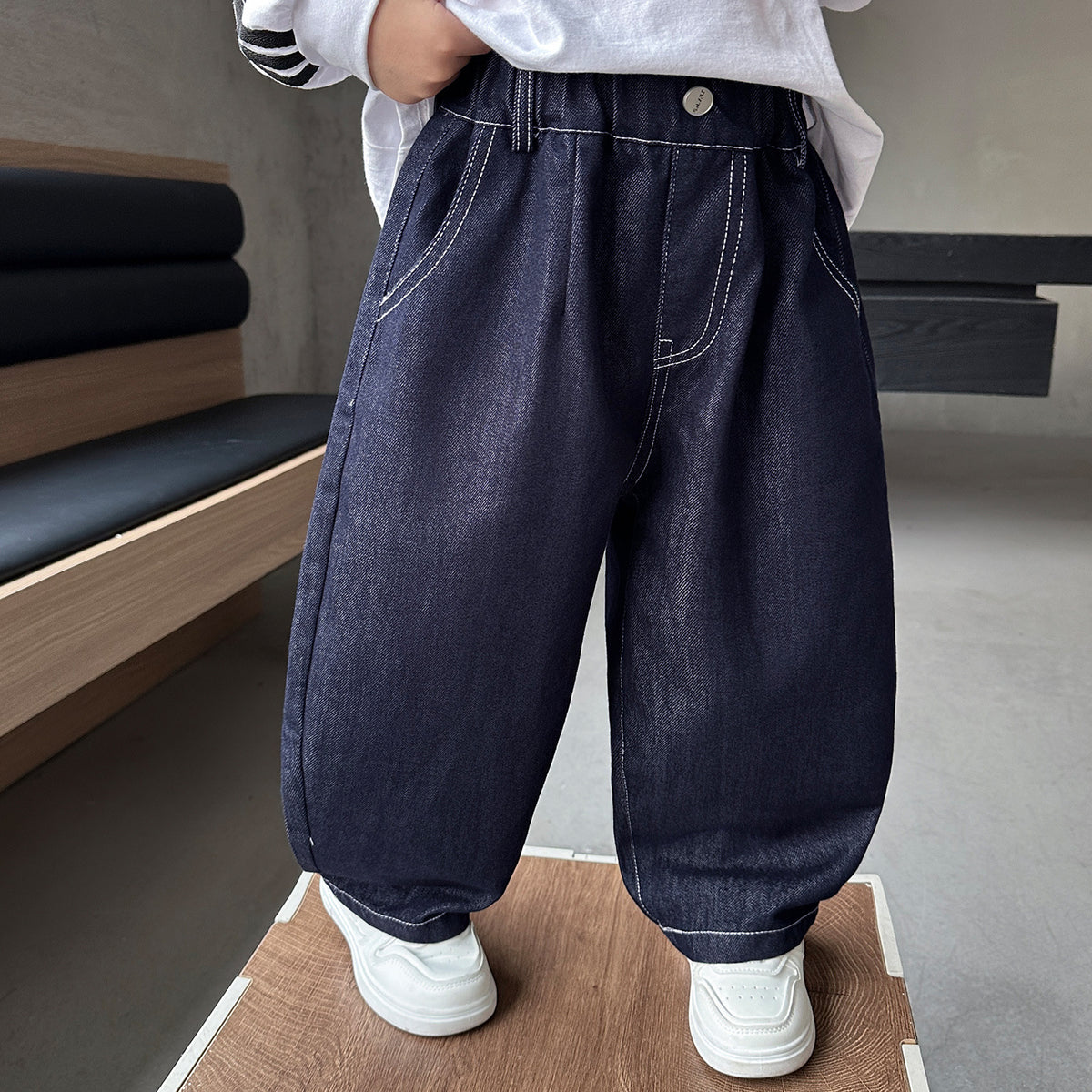 Boys' Casual Straight Leg Denim Pants