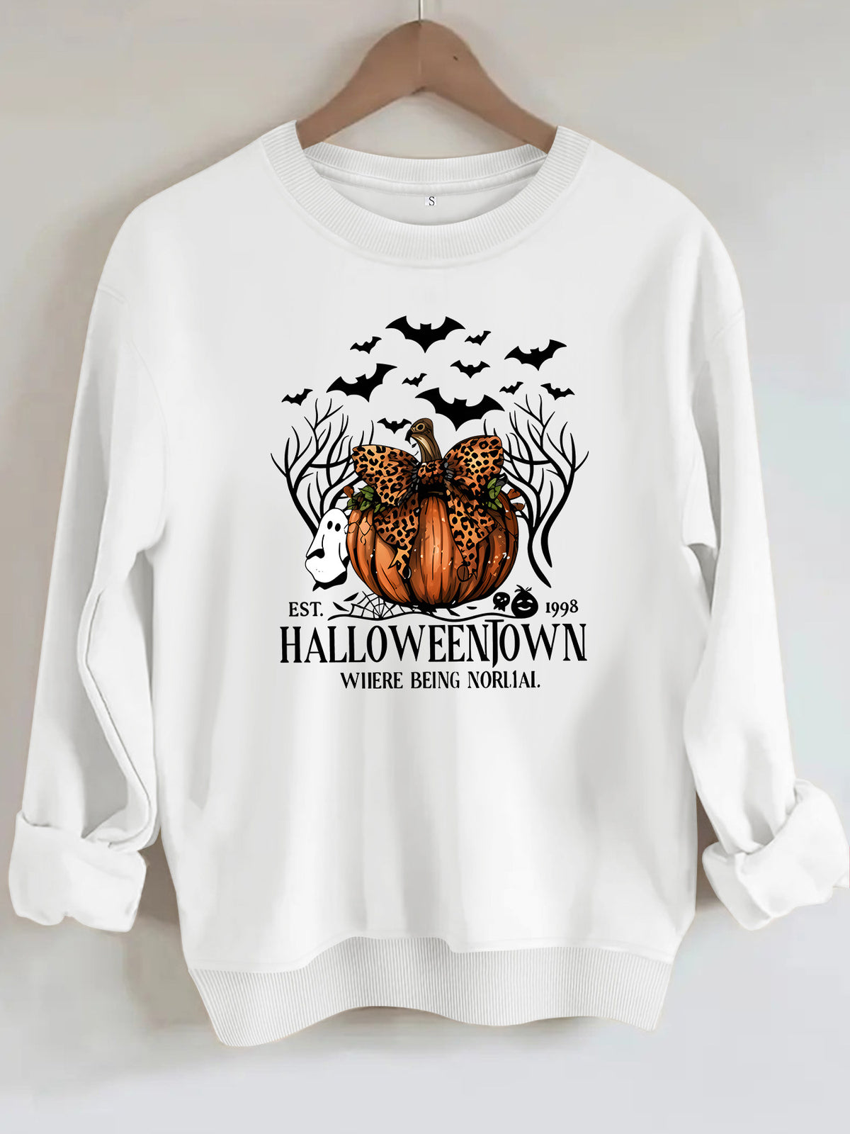 Loose velvet sweatshirt