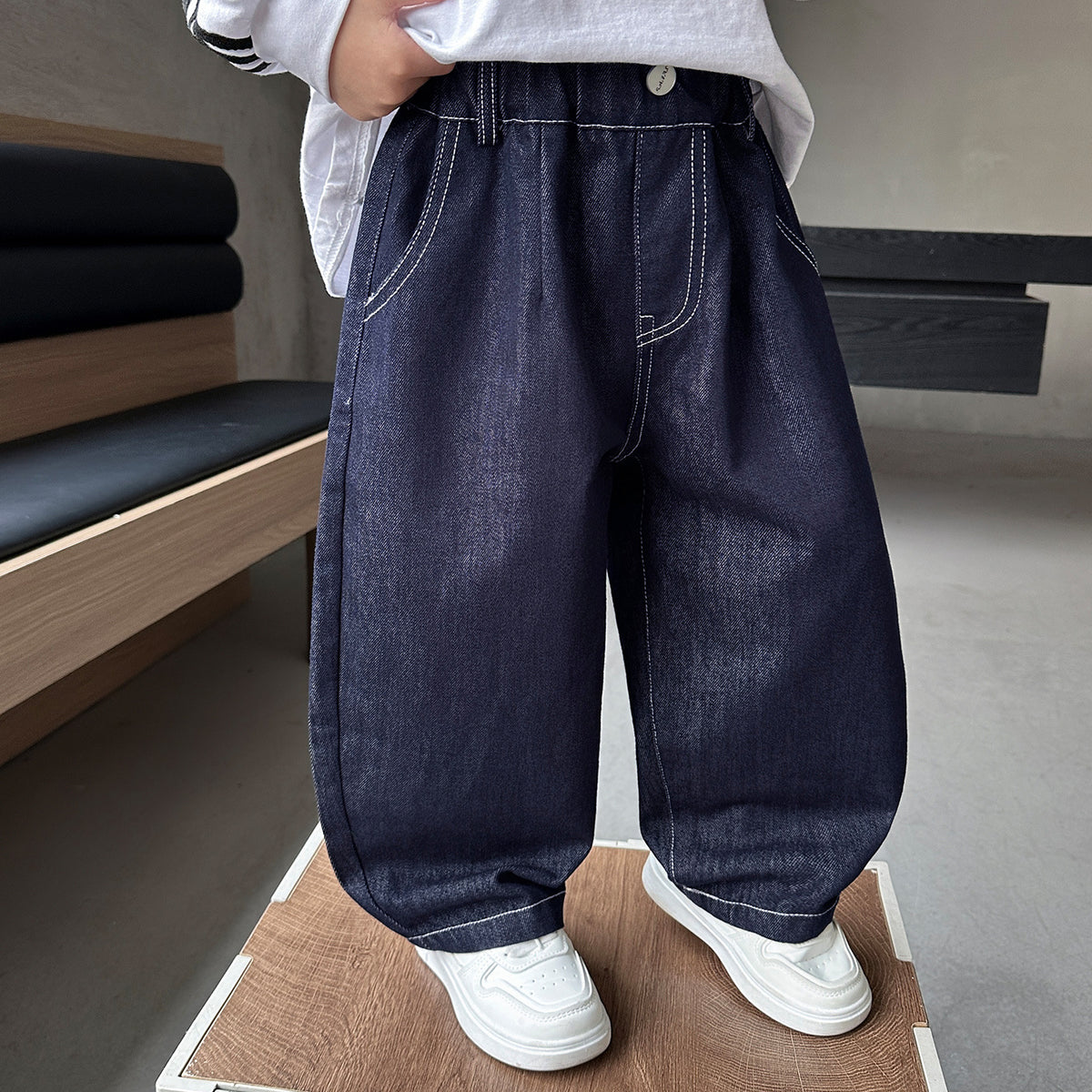 Boys' Casual Straight Leg Denim Pants