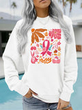 Loose velvet sweatshirt