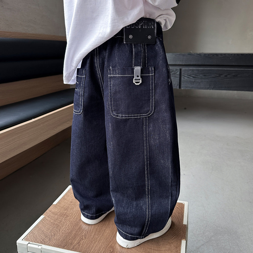 Boys' Casual Straight Leg Denim Pants