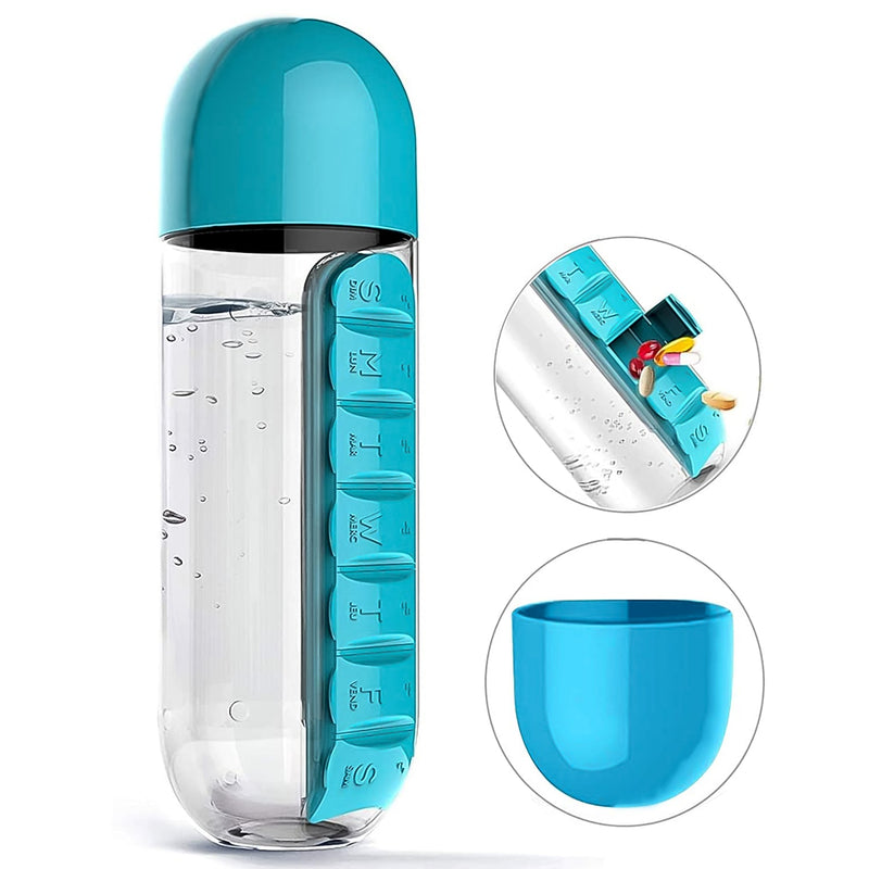 12911 Pill Vitamin Bottle Water Bottle 600 Ml