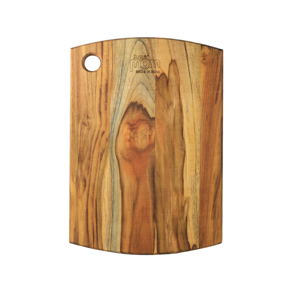 Supermom Premium Teak Wood Chopping Board For Kitchen (1 Pc)