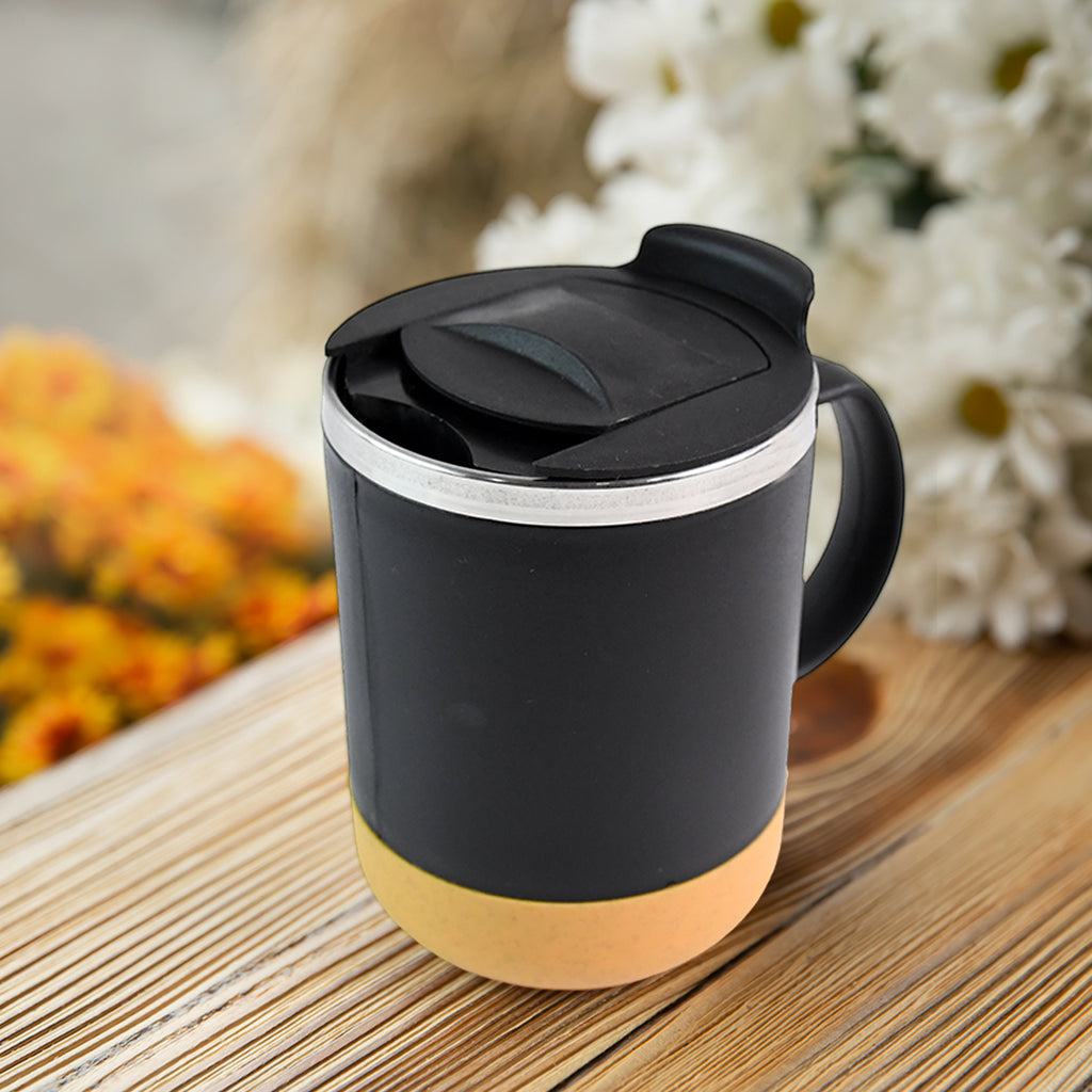 Insulated Coffee Mug With Spill-proof Lid (Approx 350ml  1 Pc)
