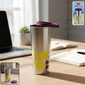 0720 Camera Lens Shaped Coffee Mug Flask With Lid