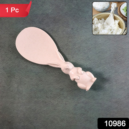 Cute Bunny Handle Non-stick Rice Serving Spoon (1 Pc)