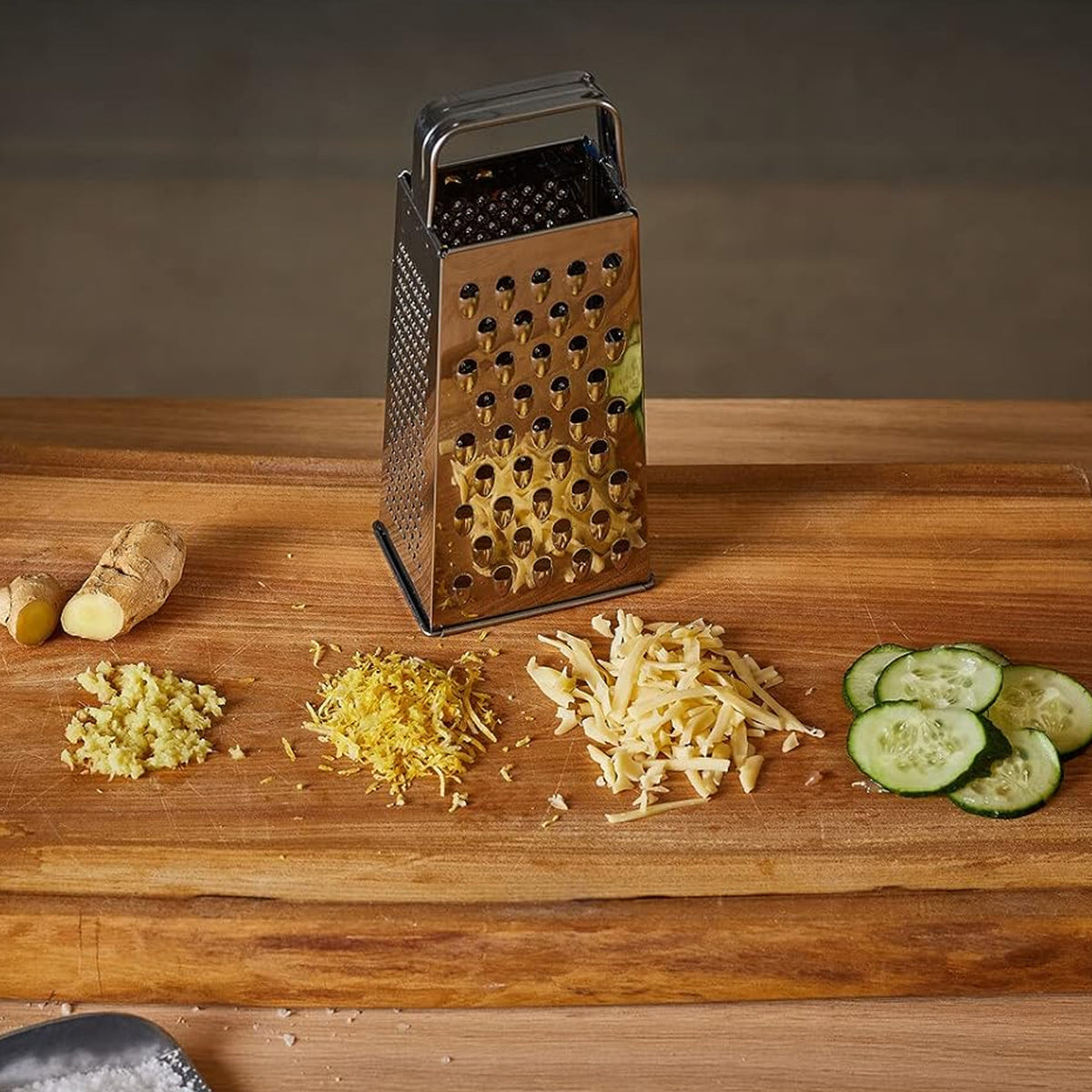 Supermom Premium 5-in-1 Stainless Steel Grater And Slicer