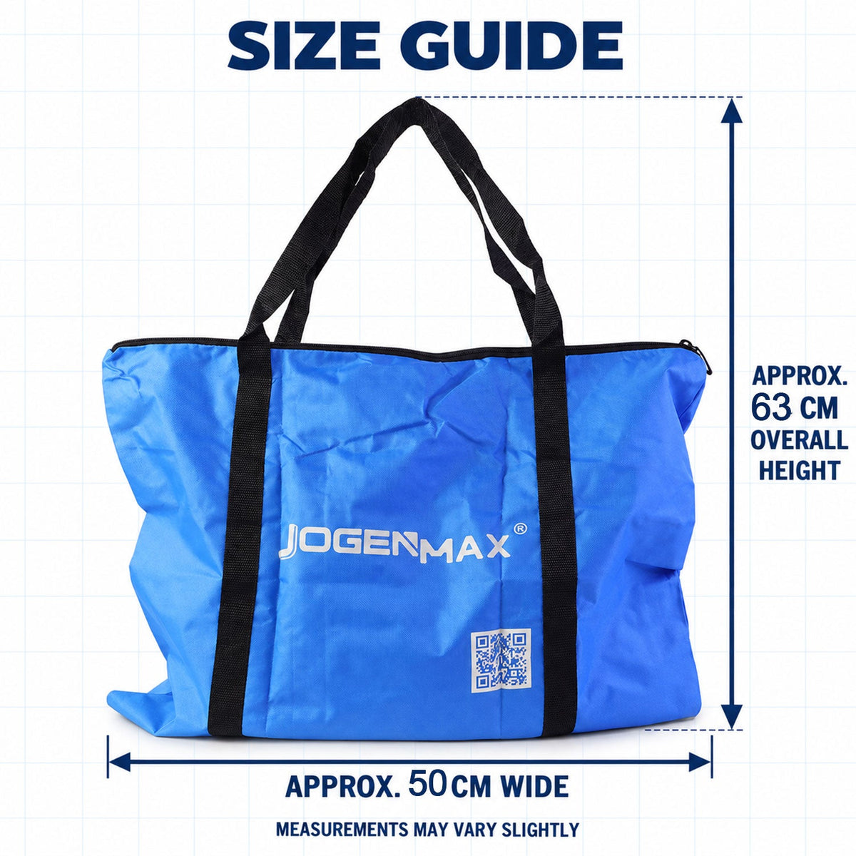 Multipurpose Zipper Carry Bag With Webbing Handles For Storage (1 Pc 50x63 Cm)