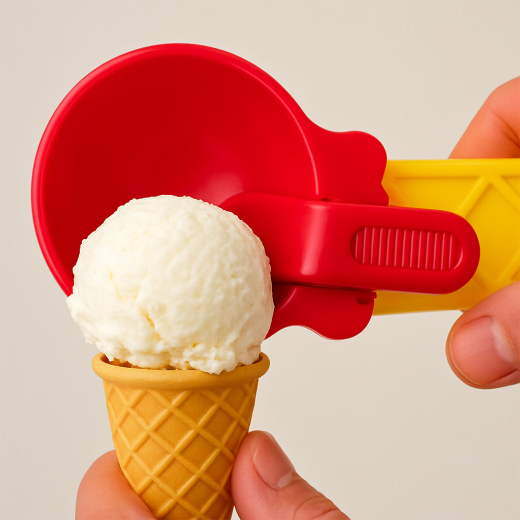 1-piece Plastic Ice Cream  Watermelon Scooper With Trigger Dipper