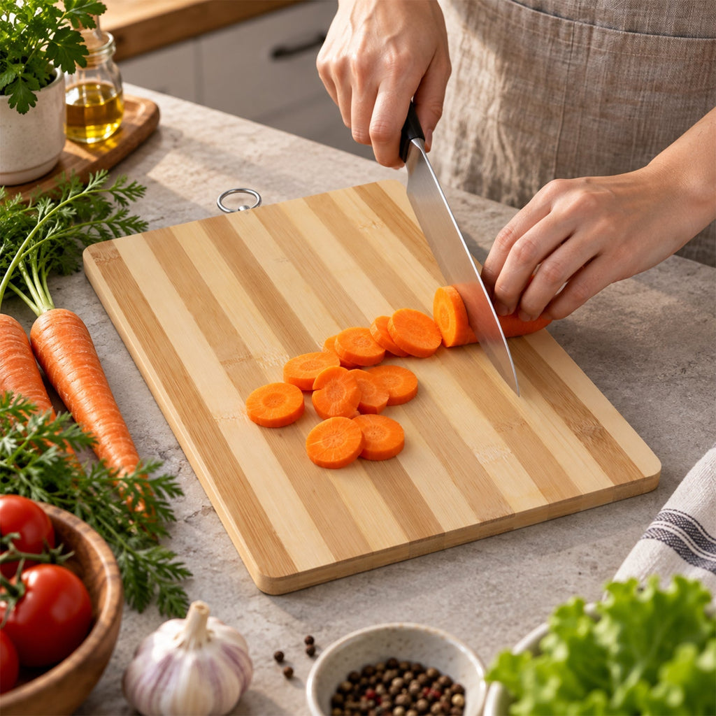 Bamboo Wooden Chopping Board 33.5 X 23.7 Cm