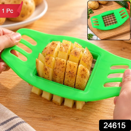 French Fry Potato Grid Cutter With Stainless Steel Blades 17x10cm (1 Pc)