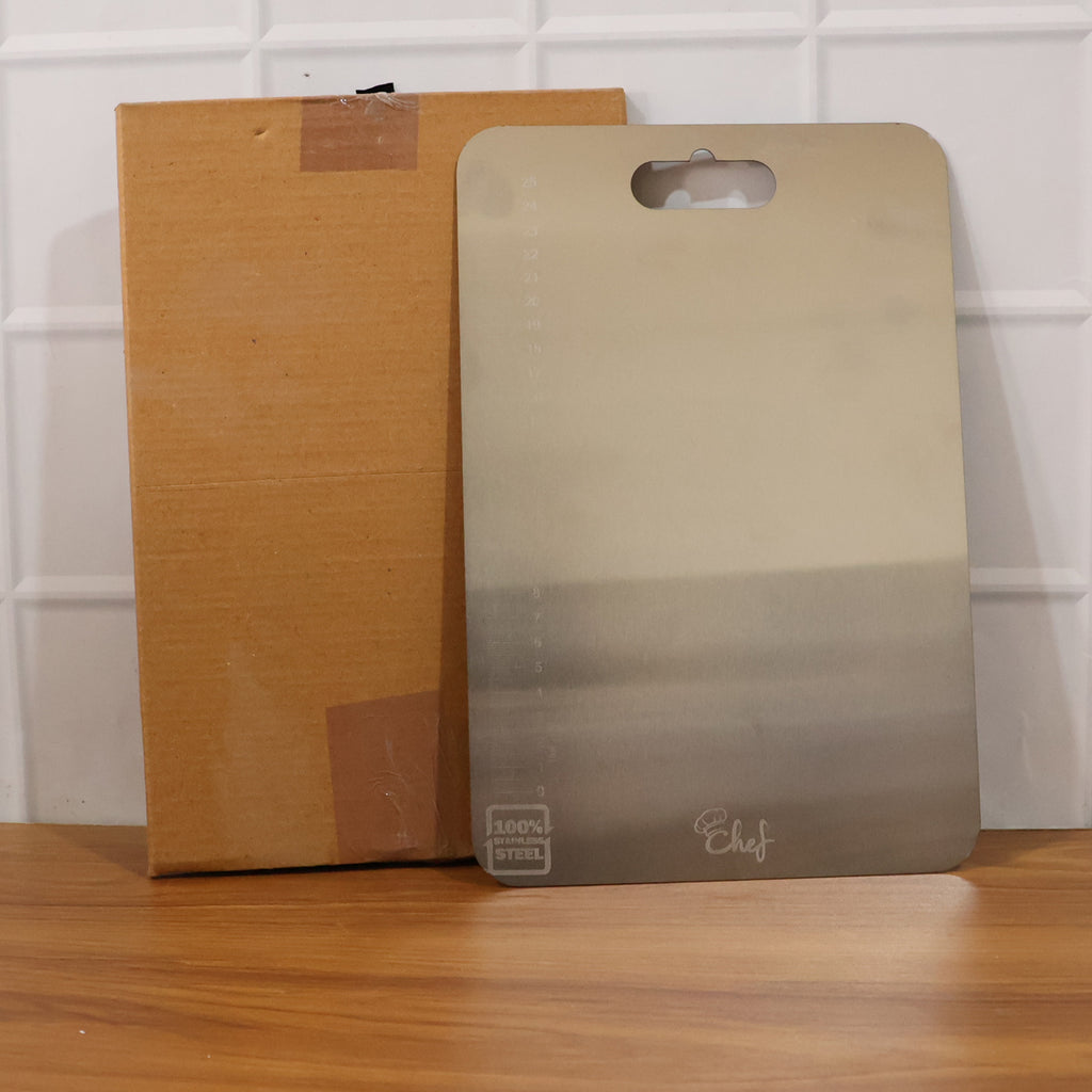 Large Stainless Steel Chopping Cutting Board (1 Pc)