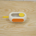 Plastic Cleaning Brush With Soap Dispenser Rubber Grip And Dense Bristles (1 Pc)