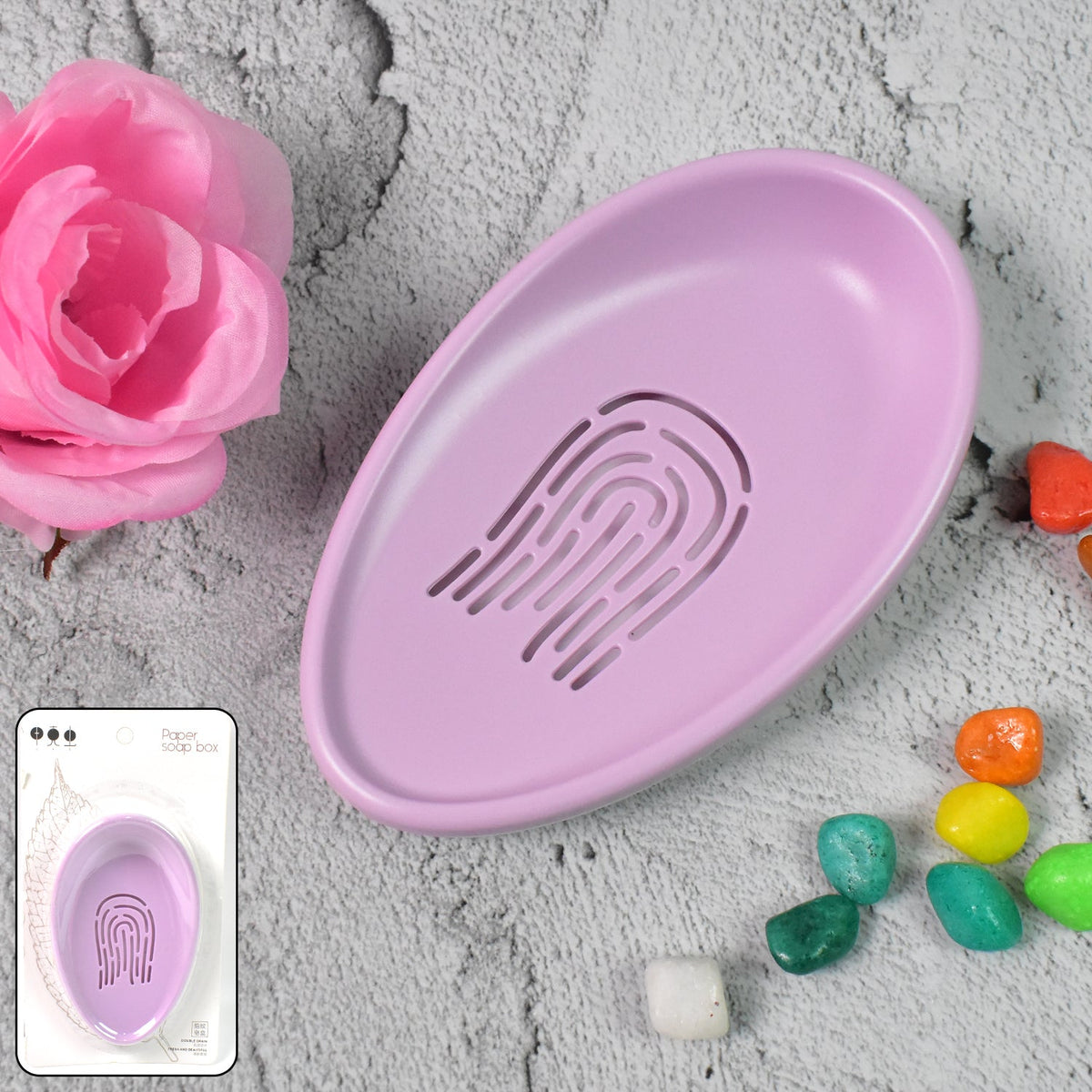 Plastic Soap Dish With Drain Soap Holder Double-layer