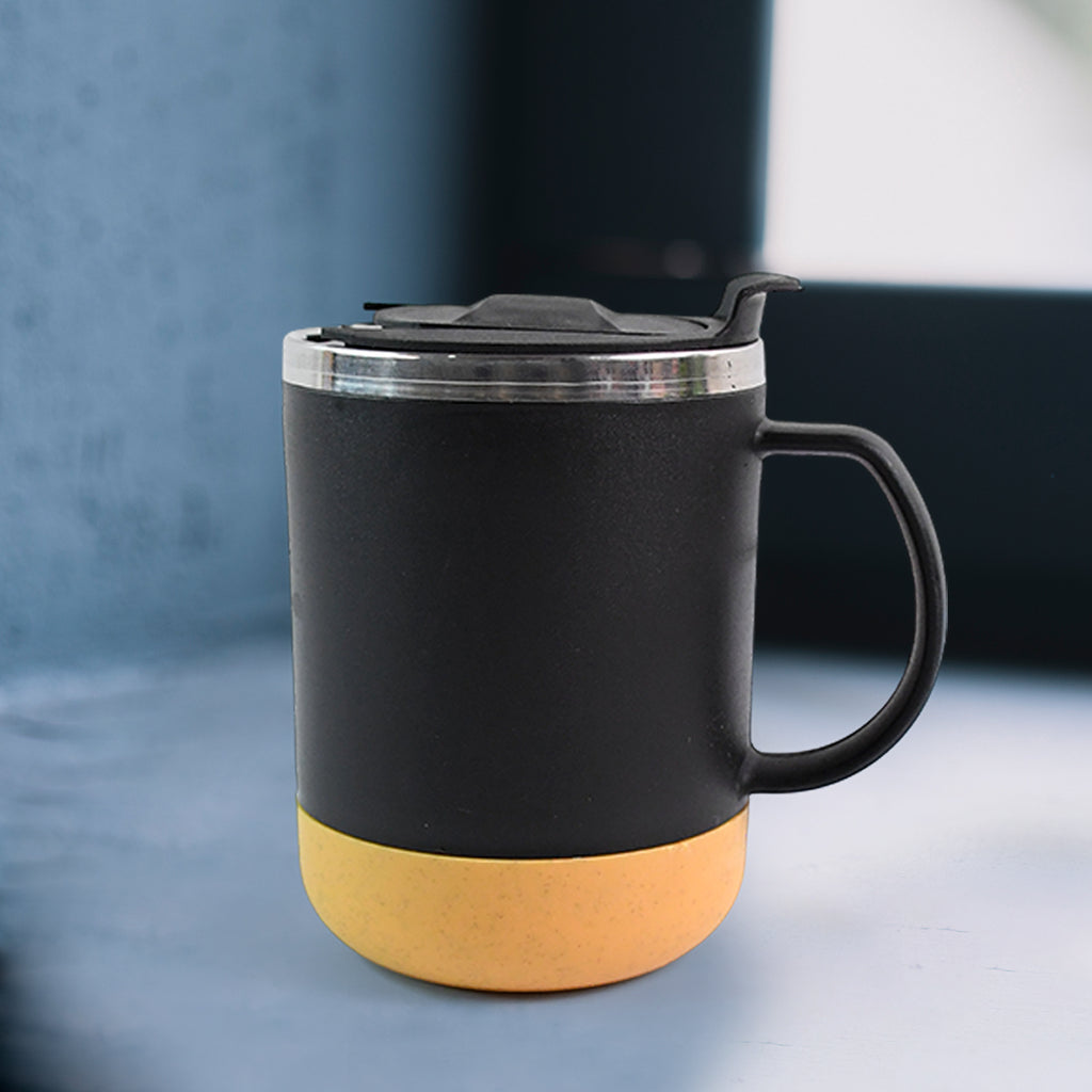Insulated Coffee Mug With Spill-proof Lid (Approx 350ml  1 Pc)