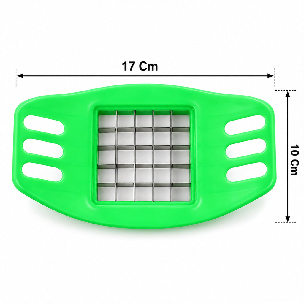 French Fry Potato Grid Cutter With Stainless Steel Blades 17x10cm (1 Pc)