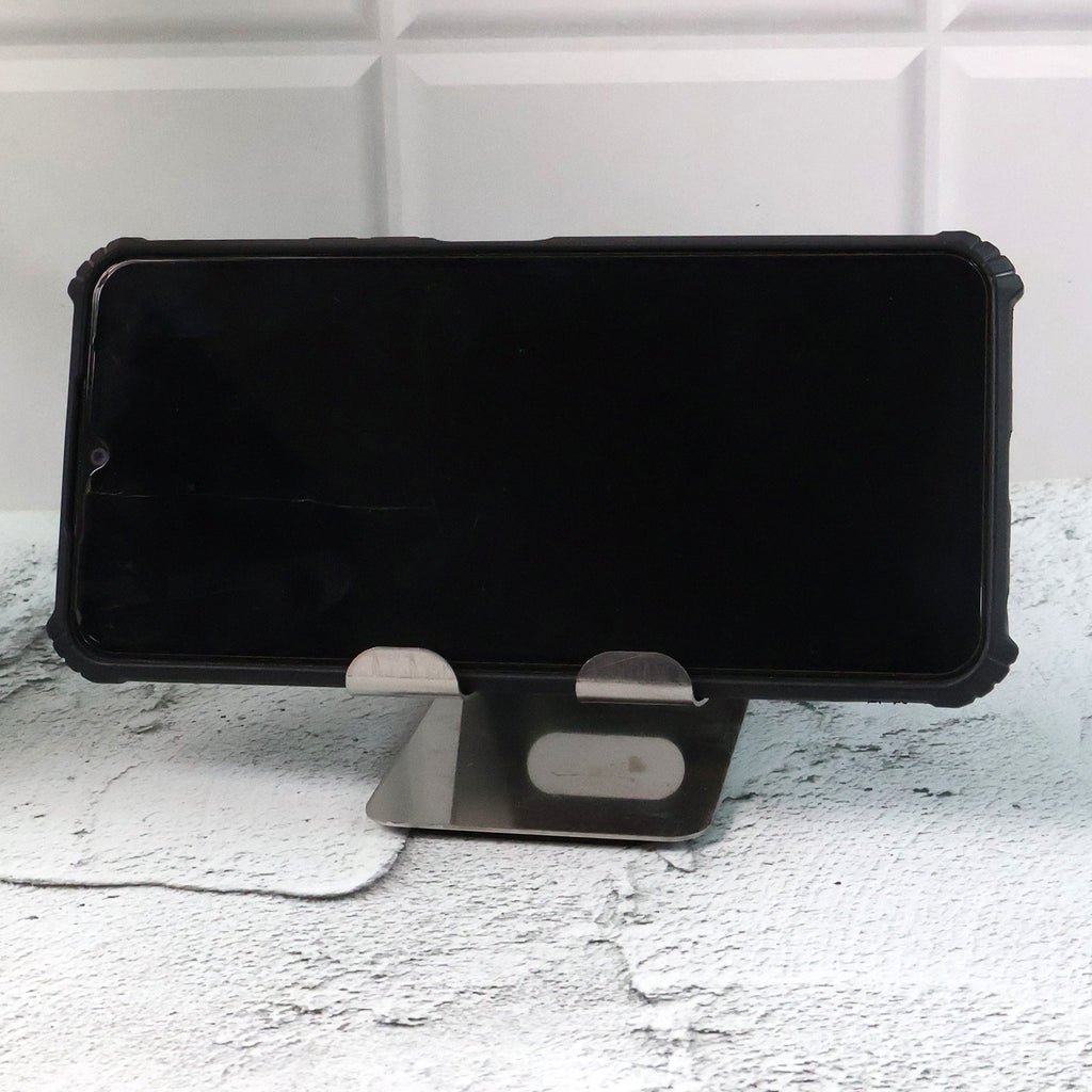 Stainless Steel Universal Mobile  Tablet Stand Holder - (1 Pc)