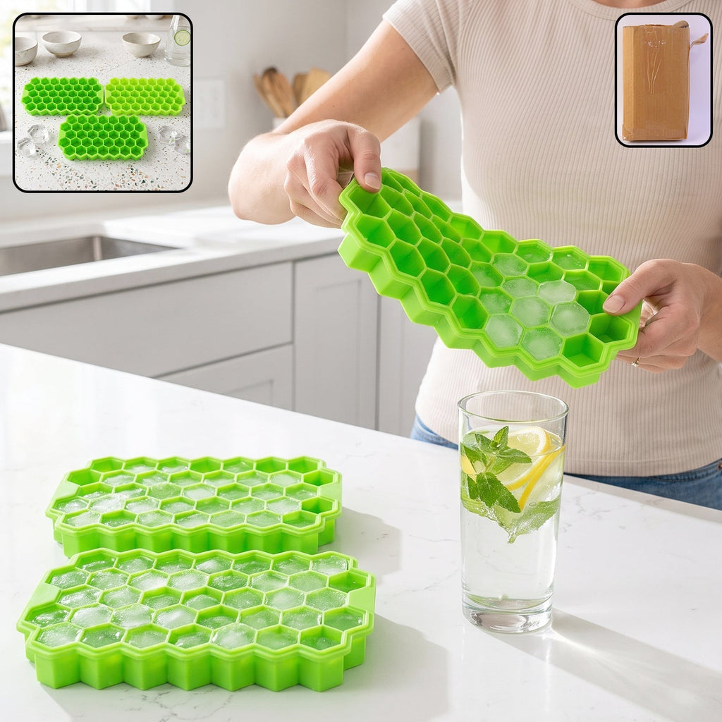 Silicone Honeycomb Ice Cube Tray 37 Cavity Flexible Mould