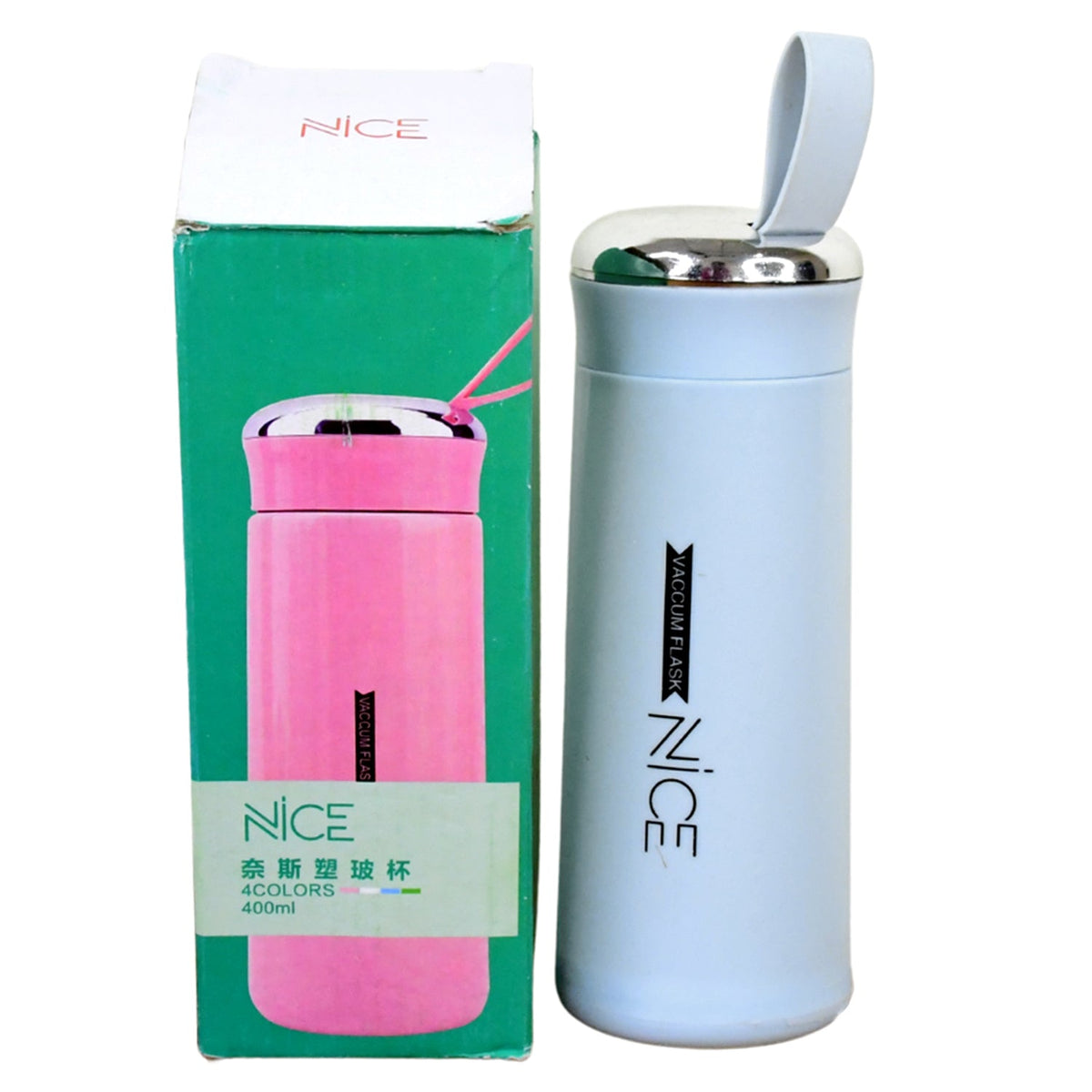 Water Bottle 400ml Leak Proof Glass Water Bottle