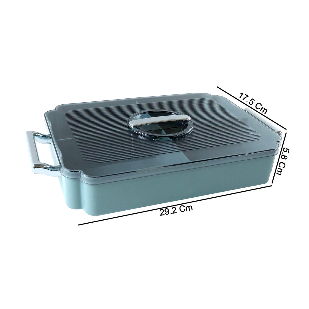 4 Compartment Multipurpose Plastic Food Storage Container (1 Pc)