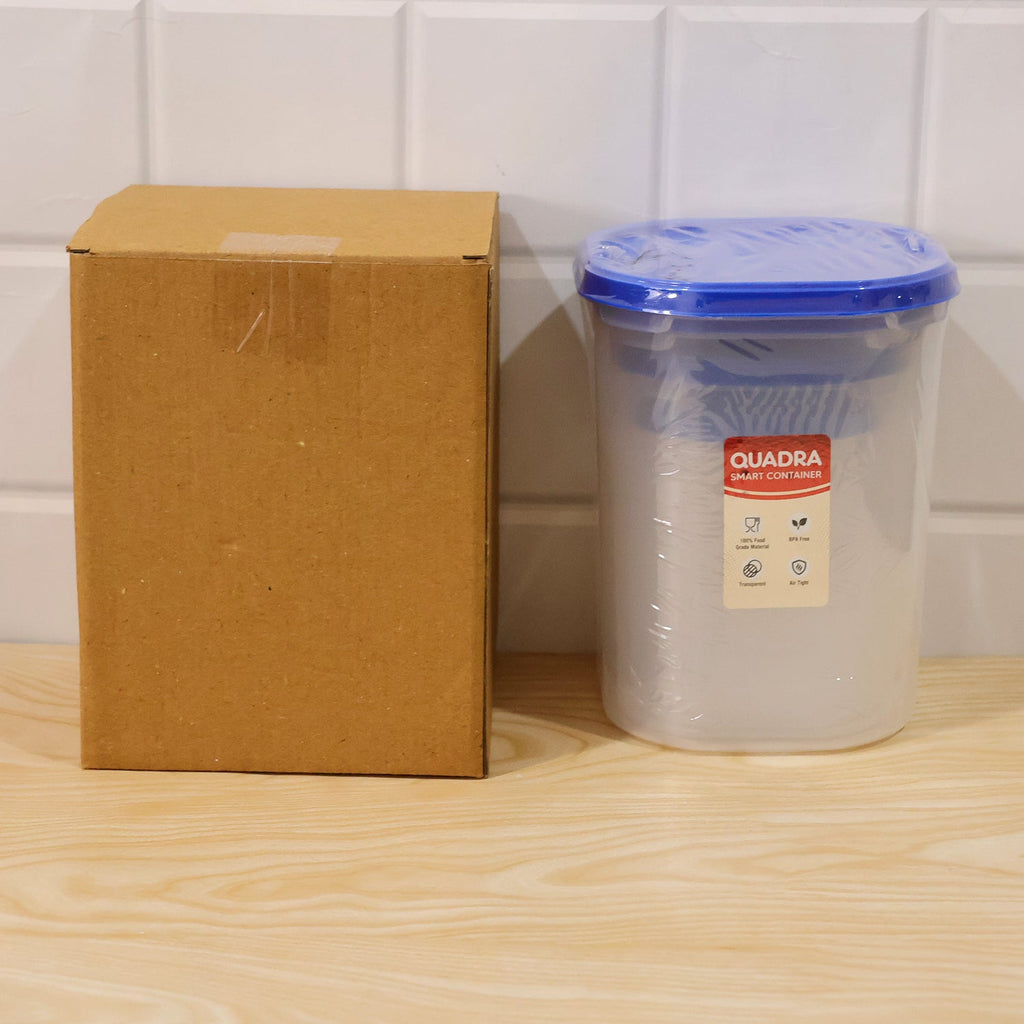 Plastic Food Storage Containers With Covers For Kitchen Organization (4 Pc Set)