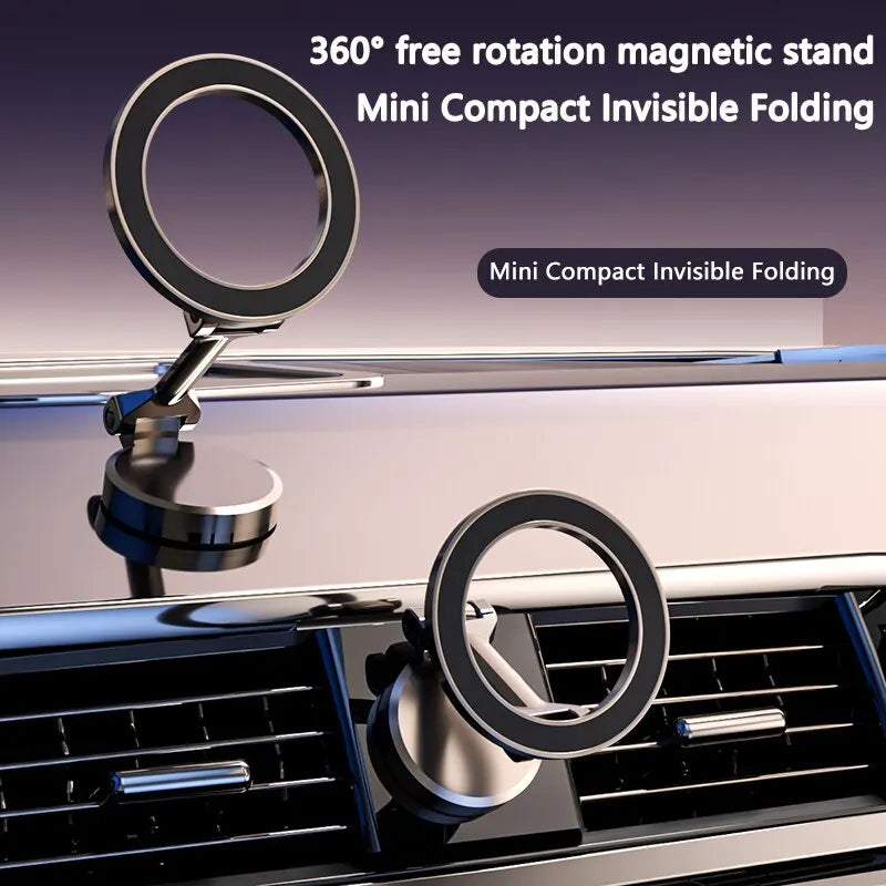 360 Rotatable  Foldable Air Vent Magnetic Phone Holder (1 Pc)