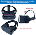 3d Virtual Reality Smartphone Headset With Focus Control And With Belt (1 Pc)
