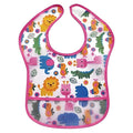 Multifunctional Waterproof Bpa Free Reusable Soft Fabric Plastic Baby Bib (1 Pc)