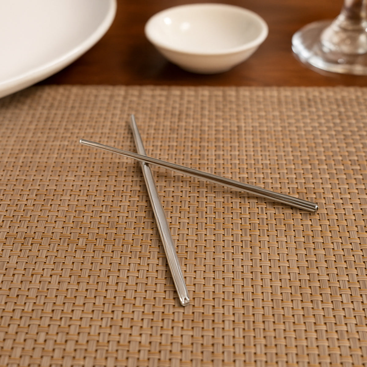 Premium Stainless Steel Reusable Chopsticks (2 Pc)