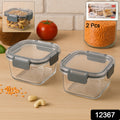 Apex Press N Lock Airtight Food Storage Container Set (2pc450ml) Approx