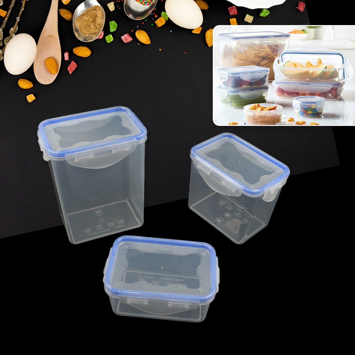 5496 Kitchen Storage Container Set 3 Piece