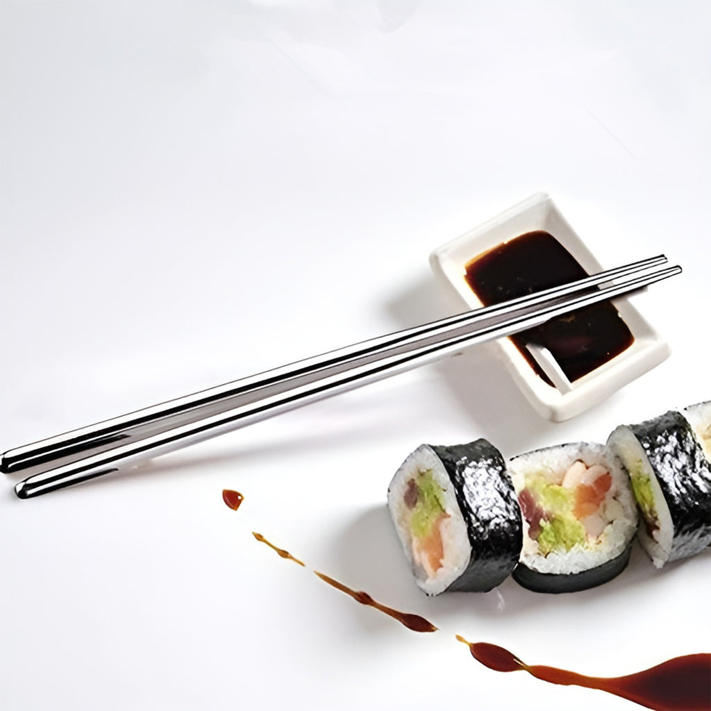 Premium Stainless Steel Reusable Chopsticks (2 Pc)