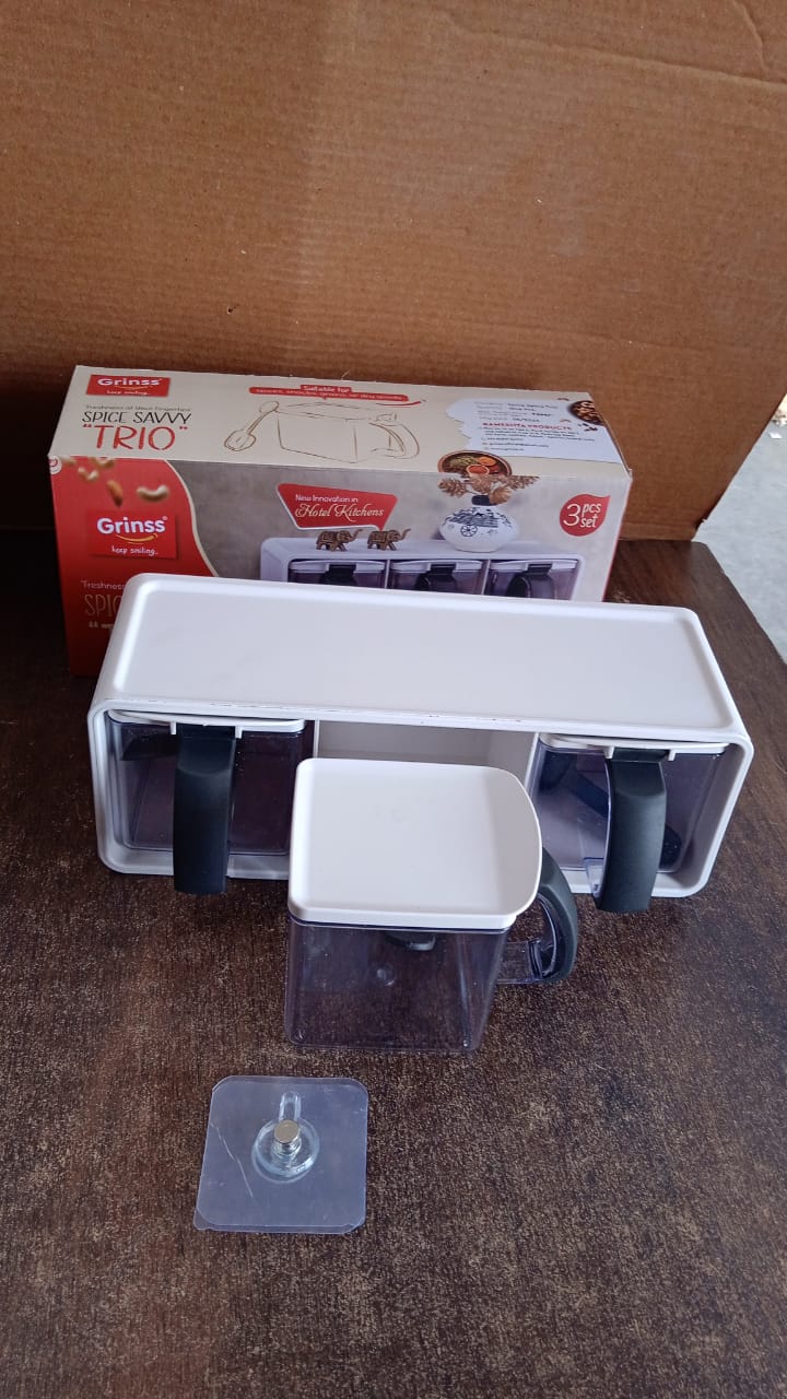 Grinss Modular Spice Storage Box Set (3 Pc)