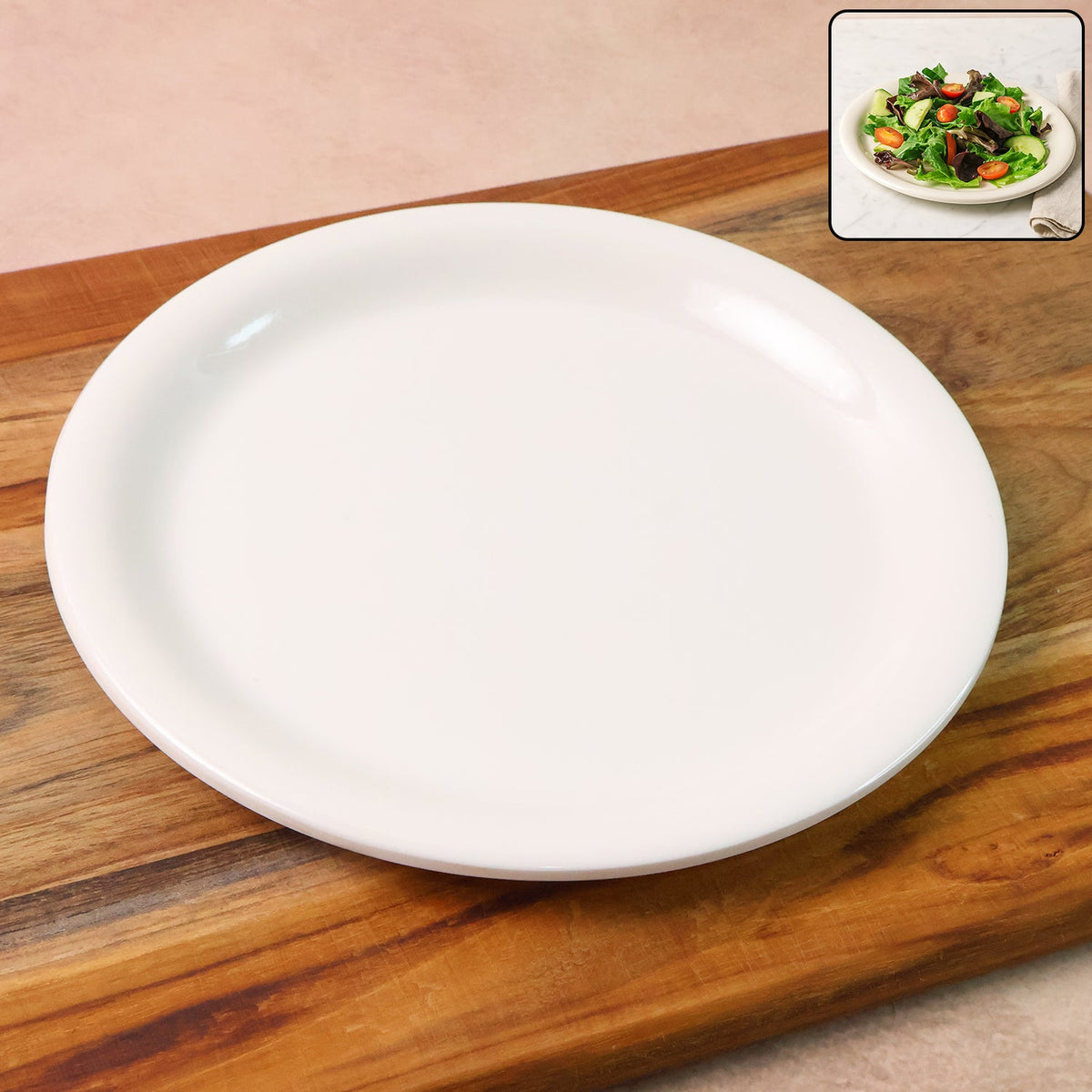 Plastic Round Dinner Serving Plate 19 Cm