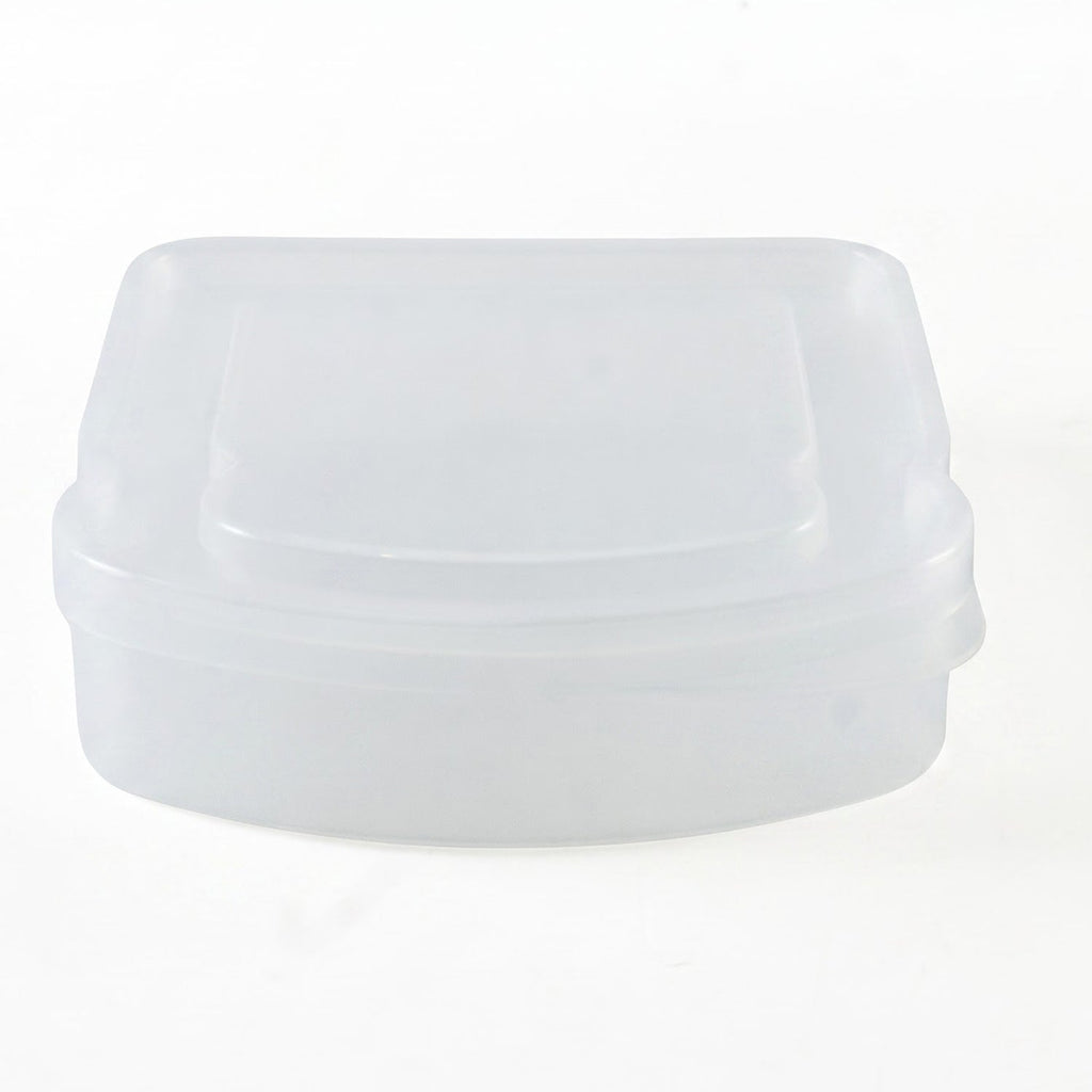 Portable Plastic Sandwich Lunch Box With Secure Lid For School And Travel (1 Pc)