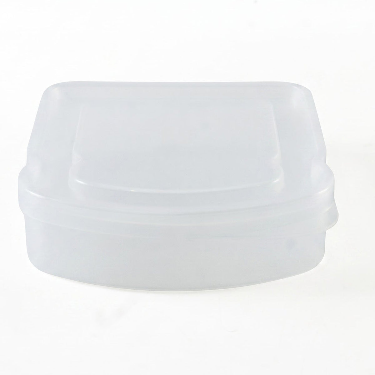 Portable Plastic Sandwich Lunch Box With Secure Lid For School And Travel (1 Pc)