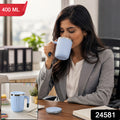 Apex Office Mug 400 Ml With Handle And Lid Steel Rim Coffee Mug (1 Pc)apex Office Mug 400 Ml With Handle And Lid Steel Rim Coffee Mug (1 Pc)