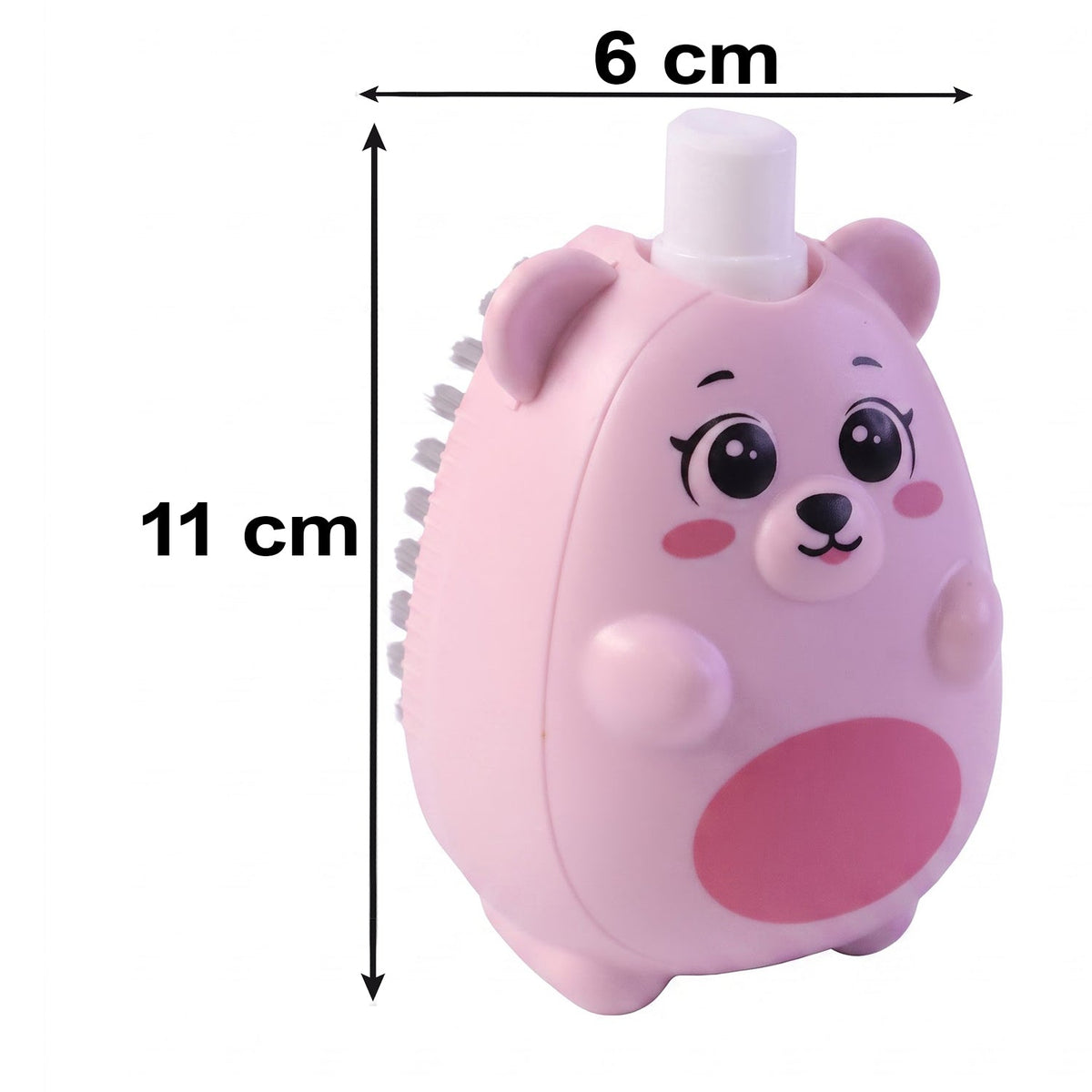 2 In 1 Plastic Soap Dispenser Cleaning Brush For Kitchen And Bathroom Use (1 Pc)