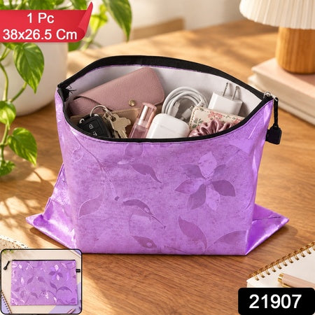 Zippered Travel Organizer Bag For Toiletries And Accessories (1 Pc 38x26.5 Cm)