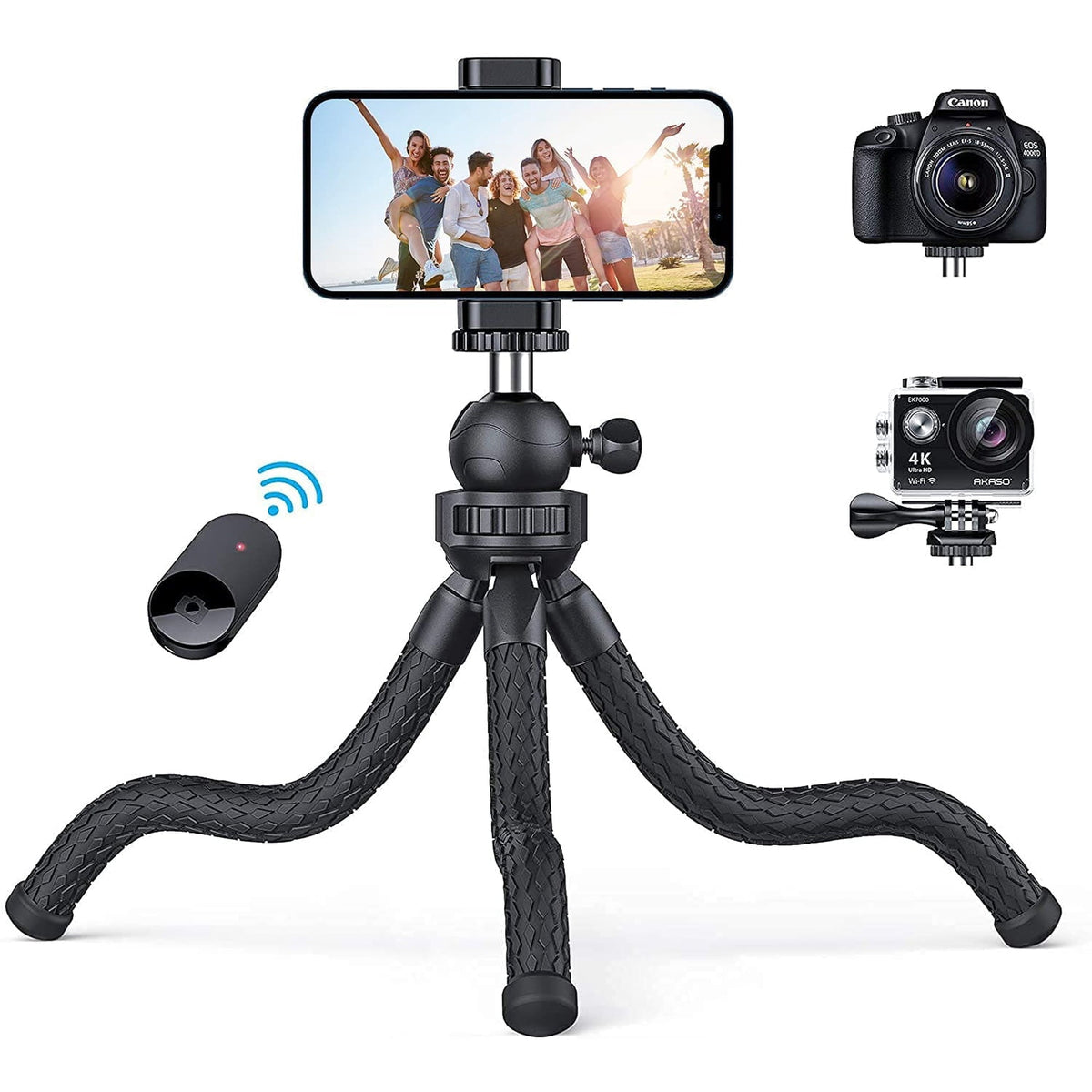 Mini Tripod Flexible Tripod Stand (1 Pc)