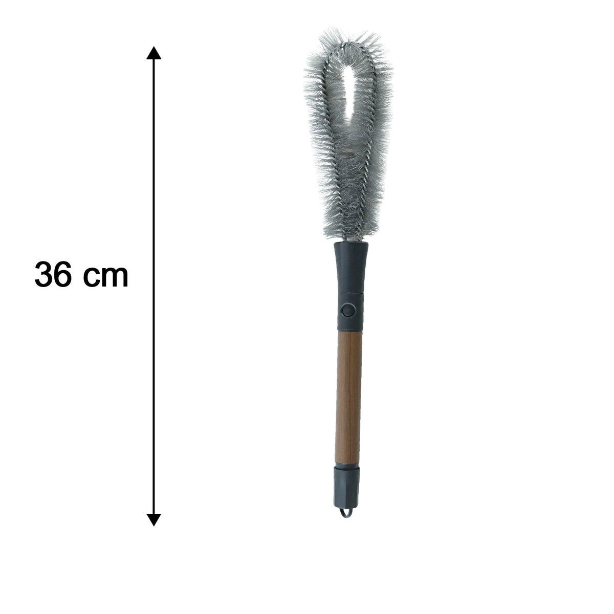 2 In 1 Detachable Dual Head Bottle Cleaning Brush With Long Grip Handle (1 Pc)